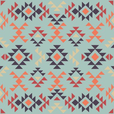 kesintisiz renkli navajo desen