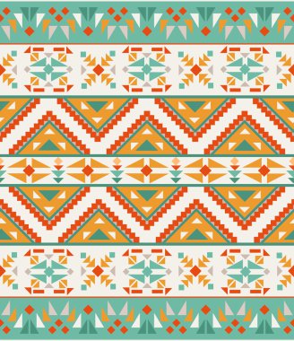 kesintisiz renkli Aztek desen