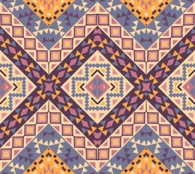 kesintisiz renkli navajo desen