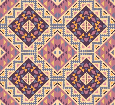 kesintisiz renkli navajo desen