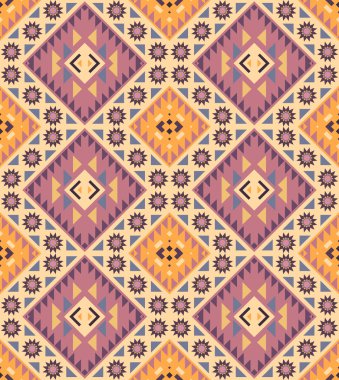 kesintisiz renkli navajo desen