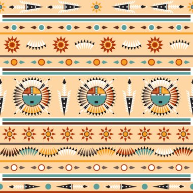 Seamless navajo pattern clipart