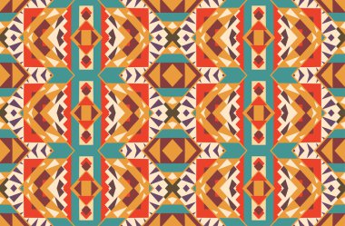 kesintisiz renkli navajo desen