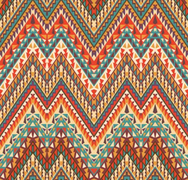 kesintisiz renkli navajo desen