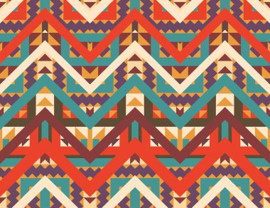 kesintisiz renkli navajo desen