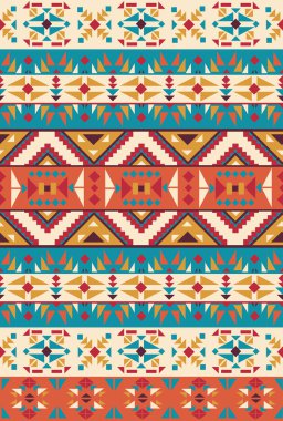 kesintisiz renkli Aztek desen