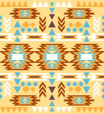 kesintisiz renkli navajo desen