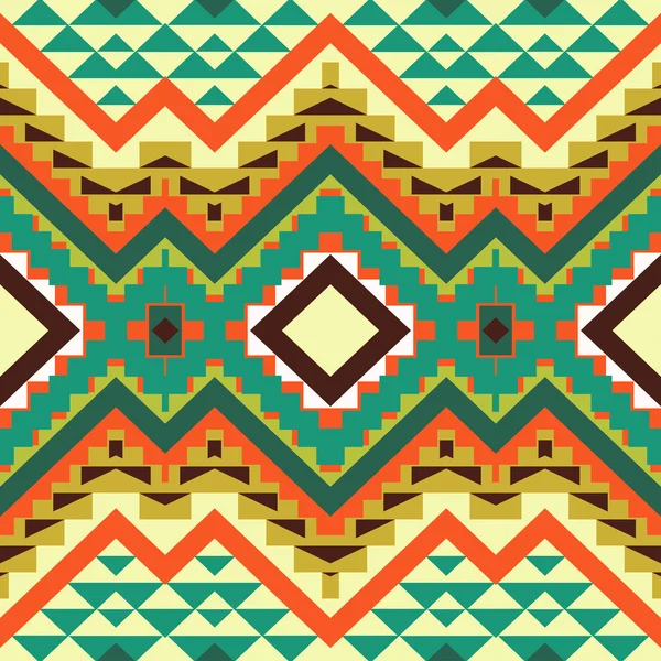Patrón navajo de colores sin costuras — Vector de stock