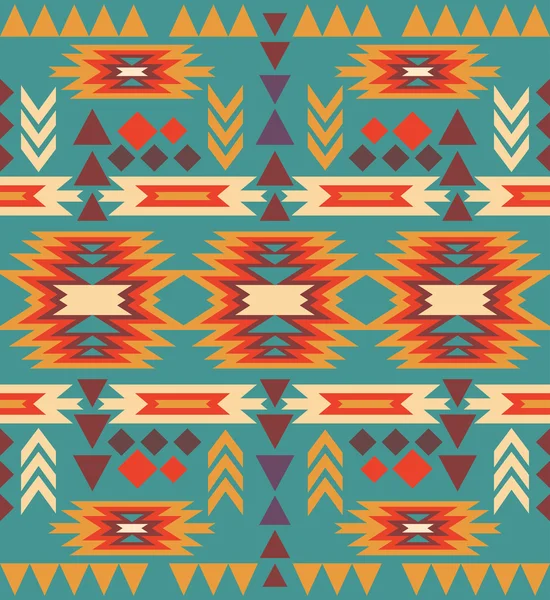 Patrón navajo de colores sin costuras — Vector de stock