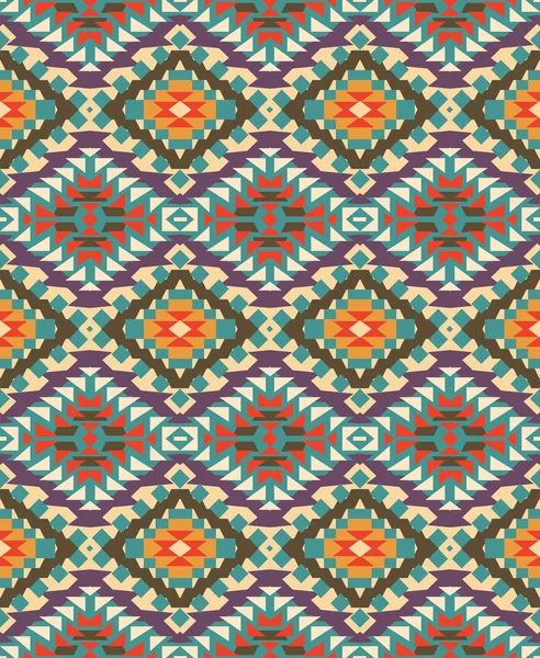 Patrón navajo de colores sin costuras — Archivo Imágenes Vectoriales