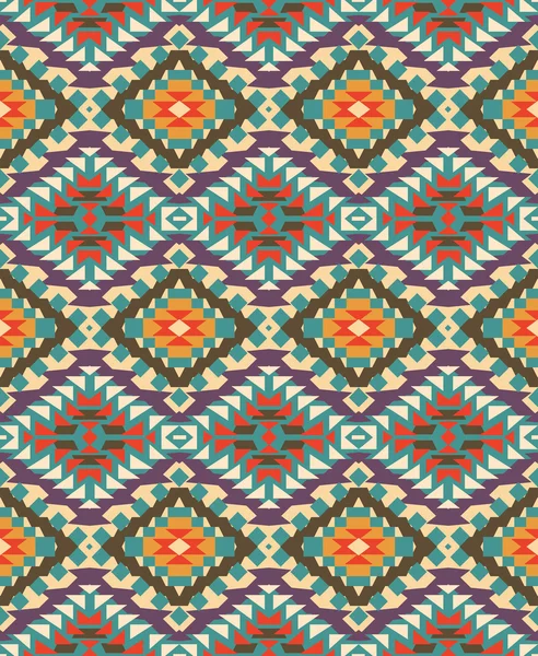 Modèle navajo coloré sans couture — Image vectorielle