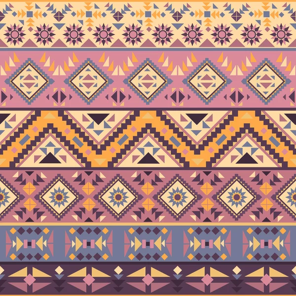 Seamless colorful navajo pattern — Stock Vector