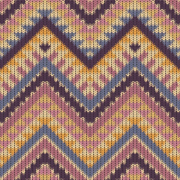 Nahtlos gestricktes Navajo-Muster — Stockvektor