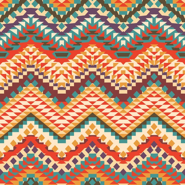 Seamless colorful navajo pattern — Stock Vector