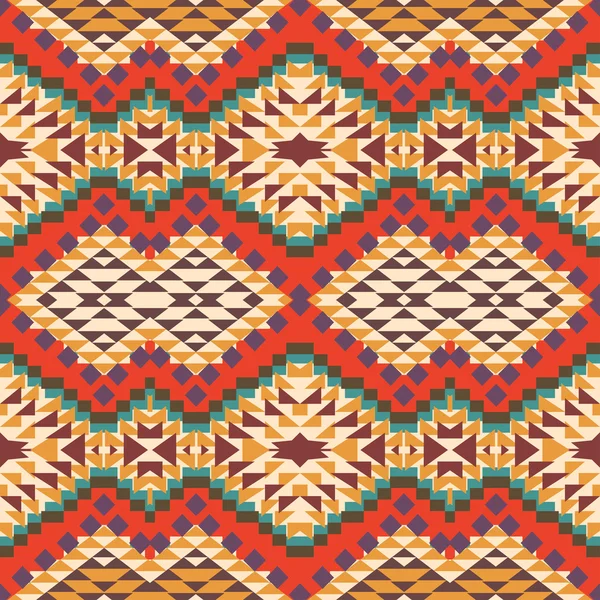 Modèle navajo coloré sans couture — Image vectorielle