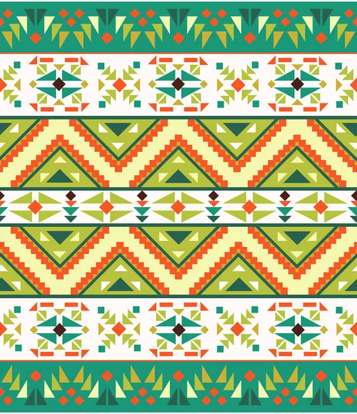 Modèle aztèque coloré sans couture — Image vectorielle