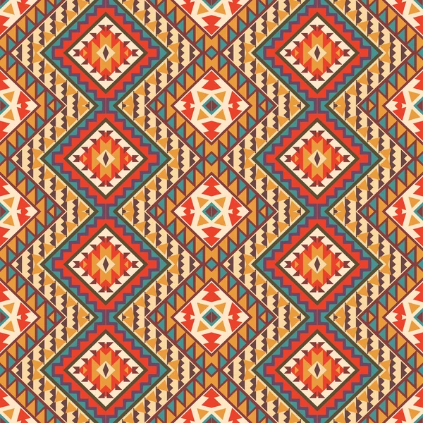 Seamless colorful navajo pattern — Stock Vector