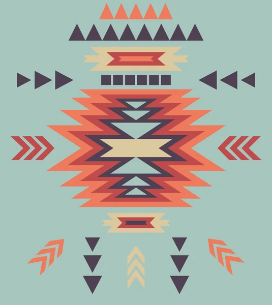 Modèle ethnique décoratif coloré — Image vectorielle