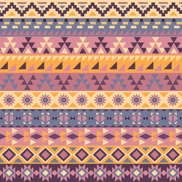 Seamless colorful navajo pattern — Stock Vector