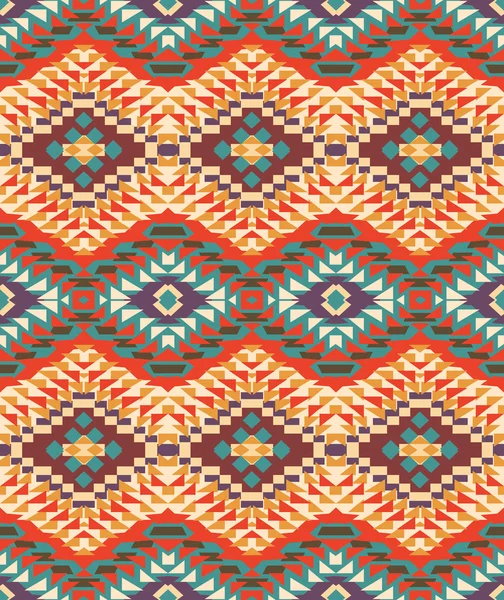 Patrón navajo de colores sin costuras — Vector de stock