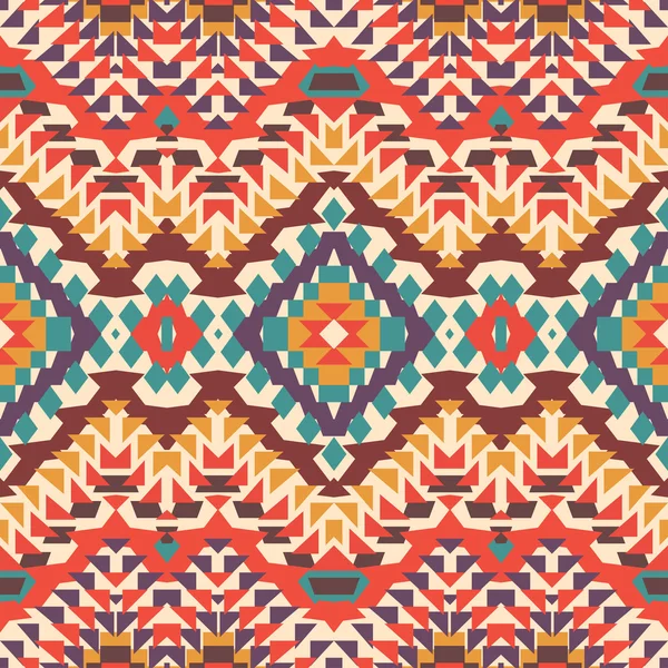 Seamless colorful navajo pattern — Stock Vector