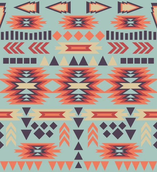 Seamless colorful navajo pattern — Stock Vector