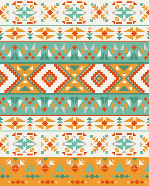 Seamless colorful aztec pattern — Stock Vector