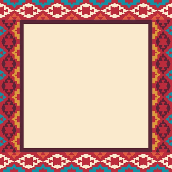Kleurrijke grens in navajo stijl — Stockvector