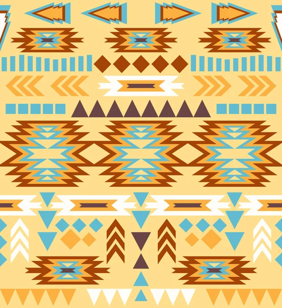 Seamless colorful navajo pattern — Stock Vector