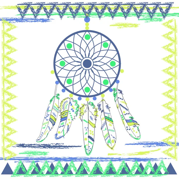 Rüya yakalayıcı navajo tarzında — Stok Vektör