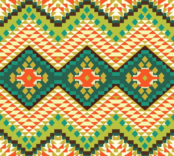 Seamless colorful navajo pattern — Stock Vector