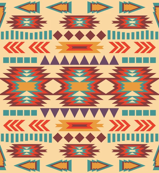 Modello navajo colorato senza cuciture — Vettoriale Stock