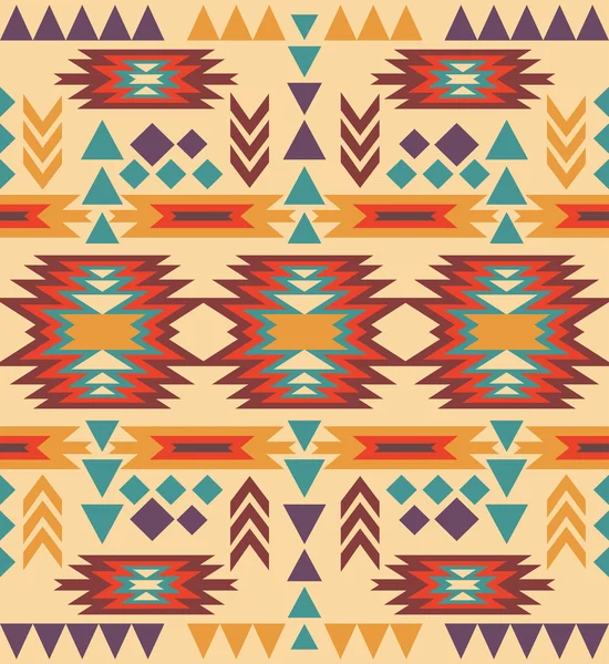 Seamless colorful navajo pattern — Stock Vector