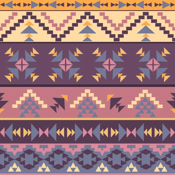 Patrón navajo de colores sin costuras — Vector de stock