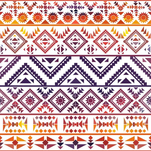 Patrón navajo de colores sin costuras — Vector de stock