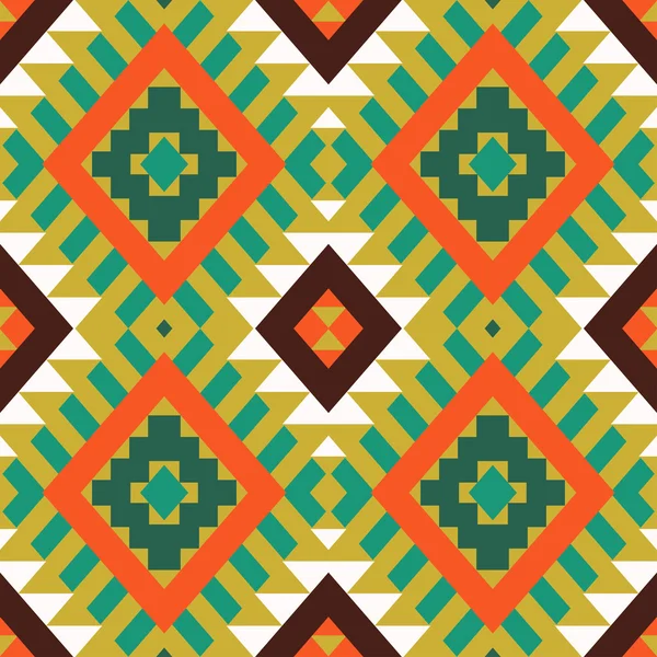 Nahtlose bunte Navajo-Muster — Stockvektor