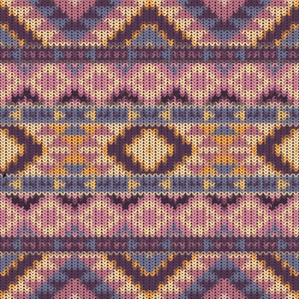 Nahtlos gestricktes Navajo-Muster — Stockvektor