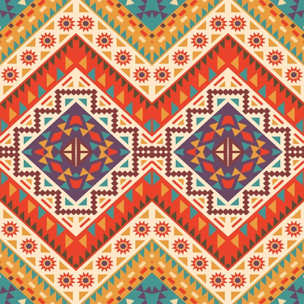 Seamless colorful navajo pattern — Stock Vector