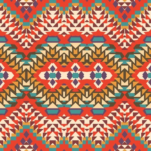 无缝炫彩的纳瓦霍花纹 — 图库矢量图片