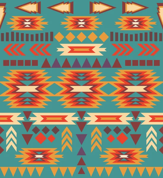 Patrón navajo de colores sin costuras — Vector de stock