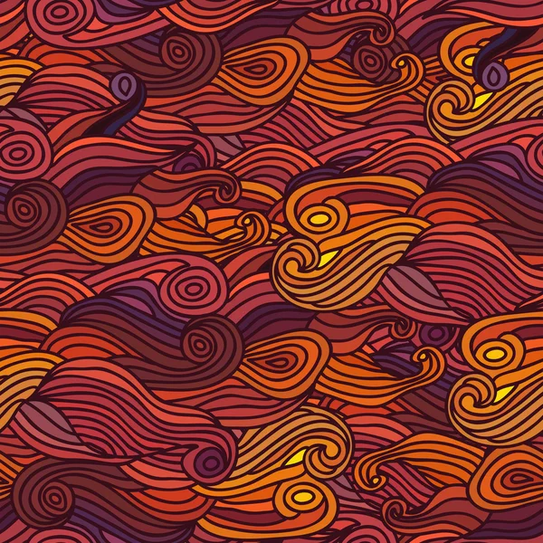 Modèle de cheveux abstrait avec des vagues — Image vectorielle