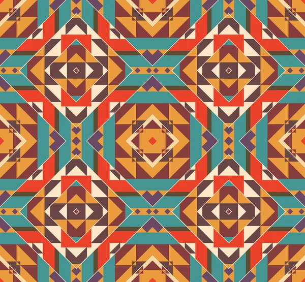 Seamless colorful navajo pattern — Stock Vector