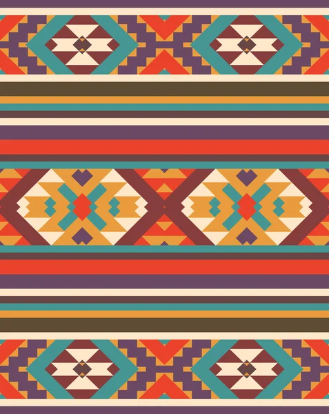 Bezešvé barevný Navahové vzor — Stockový vektor