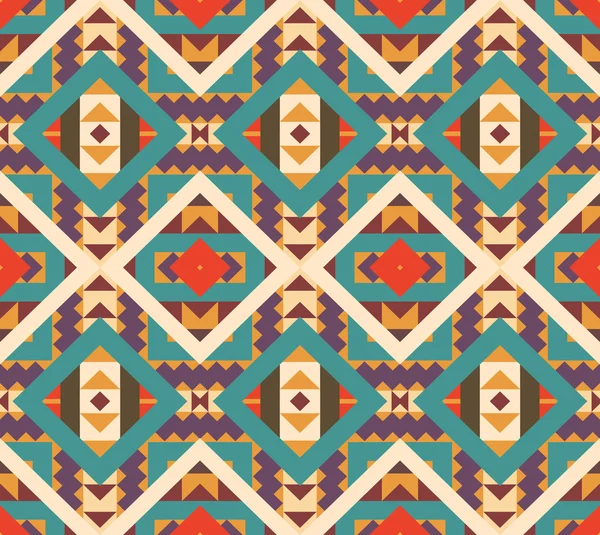 Seamless colorful navajo pattern — Stock Vector