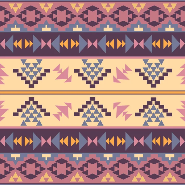 Modèle navajo coloré sans couture — Image vectorielle