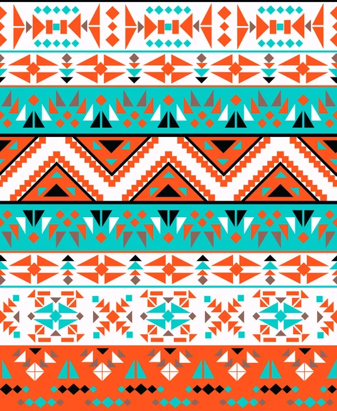 Seamless colorful aztec pattern — Stock Vector