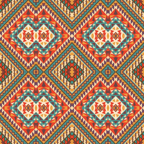 Seamless colorful navajo pattern — Stock Vector