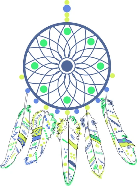 Dream Catcher dans le style navajo — Image vectorielle