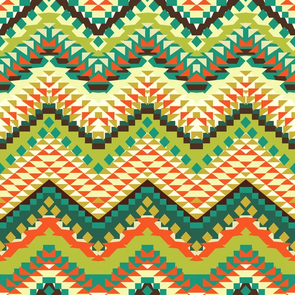 Patrón navajo de colores sin costuras — Vector de stock