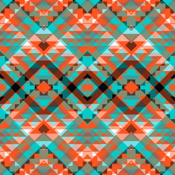 Seamless colorful navajo pattern — Stock Vector